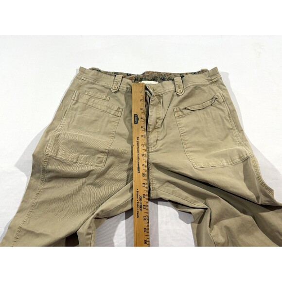 Sundance Cargo Pocket Womens Beige Khaki Straight Leg Casual Pants Sz 14 - Picture 6 of 12